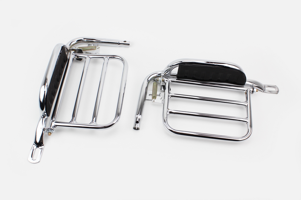 Багажник задній + підніжки "ХРОМ" + відкидна вантажна бічна платформа (лів, прав.), к-кт, тип 2 - Зображення 3