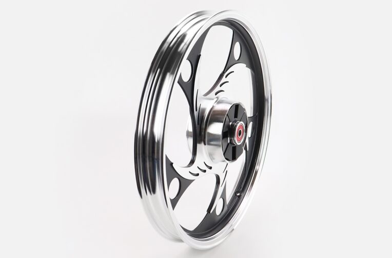 Диск задній литий 1,6-17″ ALPHA/ACTIVE “хвиля”, чорний (вісь 12мм)