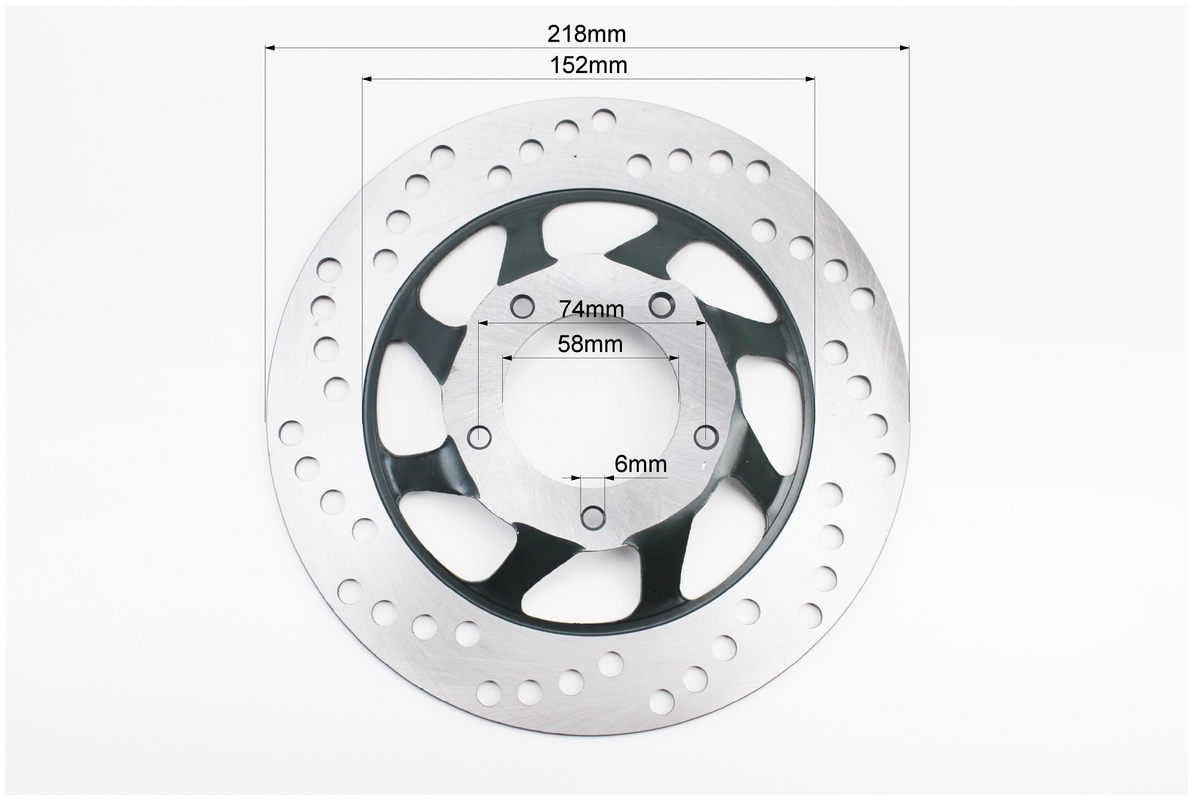 Диск гальмівний передній, ЧОРНИЙ - Зображення 2