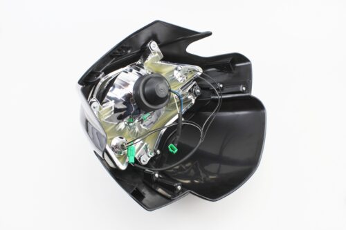 пластик - обтекатель + ветровик, фара, ЧЕРНЫЙ (TVS Apache RTR 160) — изображение 2