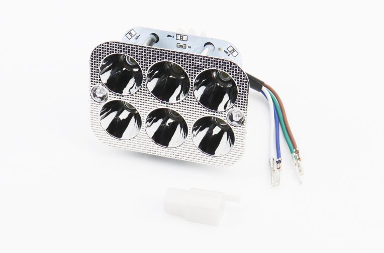 Фари квадратні внутрішня частина 6-LED, 90*65мм, TUNING