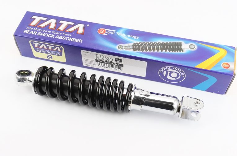 Амортизатор задний GY6/Honda – 280мм*d51мм (втулка 10мм / вилка 8мм) регулир., черный