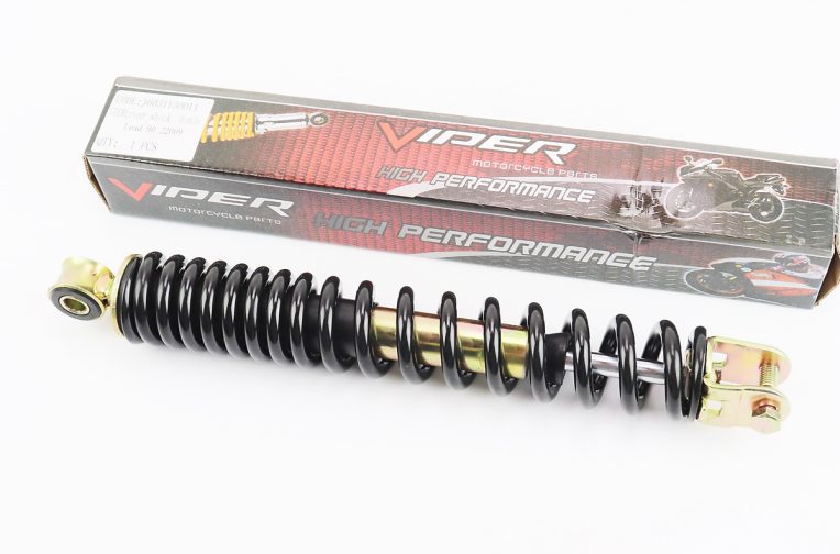 Амортизатор задній GY6/Honda – 310мм*d41мм (втулка 10мм / вилка 8мм), чорний