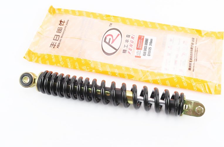 Амортизатор задний GY6/Honda – 315мм*d44мм (втулка 10мм / вилка 8мм), черный, от 3шт -8%