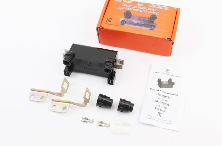 Катушка для микропроцессорного зажигания 135.3705М 6-12V Юпитер, с креплением