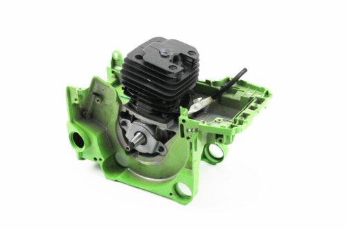 Блок двигателя в сборе 45cc 43mm, зеленый картер, черный цилиндр — изображение 2