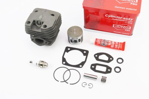 Цилиндр к-кт (цпг) 4500 45сс-43mm (палец 11mm) "черный"+свеча+герметик, металлическая коробка, "PRO SERIA"