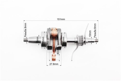 Коленвал HONDA GX35 (CG438) - 4Т — изображение 2