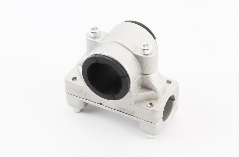 Крепление ручек к трубе D-28mm к-кт, с резинкой