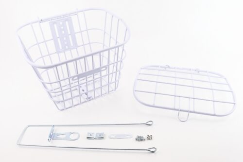 Кошик багажний передній 26" з кришкою, білий YZ-061 (можливі подряпини, сколи, дефекти фарбування)