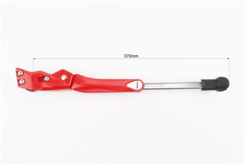 Подножка боковая задняя телескопическая для 24"- 29", крепление за перо рамы, алюминиевая, красная — изображение 2