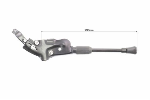 Подножка боковая задняя телескопическая для 24"- 29", с изменяемым углом крепления, алюминиевая, чёрная HS-002D — изображение 2