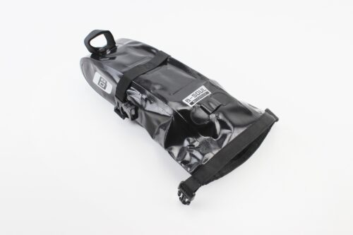 Сумка под сиденье (Bikepacking) 1-1,5L влагозащитная, светоотражающие вставки, крепл. быстросъёмное, чёрная — изображение 3