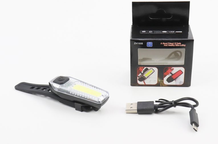 Ліхтар передній 12 діодів 120 lumen, Li-ion 3.7V 300mAh зарядка від USB, вологозахисний, ZH1608