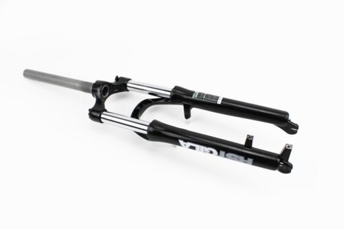 Вилка 26" амортизаційна, без різьби 1-1/8" (28,6мм), шток 260мм, з ходом 100мм, V/Disk-brake, пружинно-оливна, Lockout, чорна Gila-TNL - Зображення 2