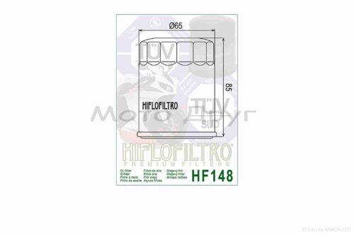 Фильтр масляный мото  HF148  D65/H85  "HIFLO"  ТАЙЛАНД — изображение 3