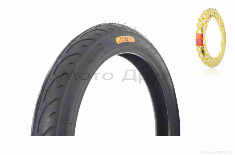 Покришка мото  17″  2.75-17  TT, 6PR, 40%, 47J  “JSBM”  #GMT-168