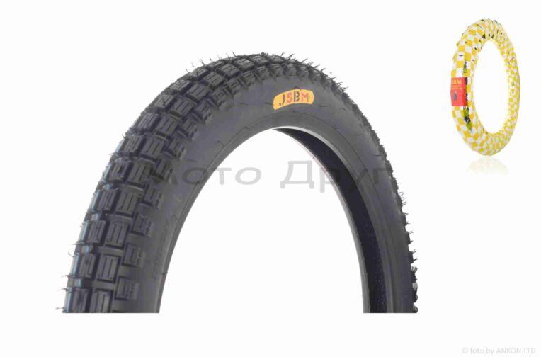 Покришка мото 17″ 2.75-17 TT, 6PR, 40%, 47L “JSBM” #GMY-82