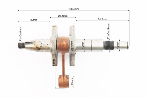 Колінвал, палець 10mm MS-180 + підшипник 10х13х12mm - Зображення 2
