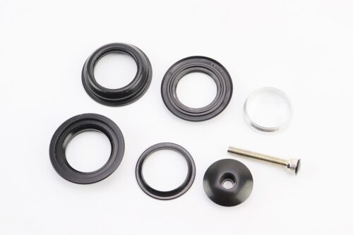 Рулевые чашки 1-1/8" (44/28,6x44/30) безрезьбовой вилки, полуинтегрированные, чёрные E9 — изображение 2