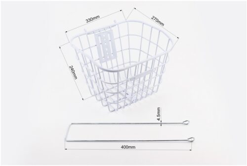 Кошик багажний передній 28" з кришкою, білий YZ-061 (можливі подряпини, сколи, дефекти фарбування) - Зображення 2