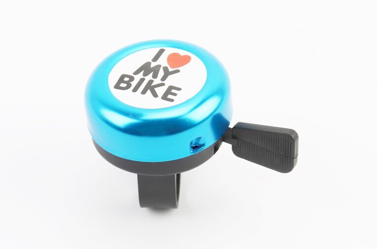 Звонок механический “I love my Bike”, синий