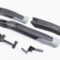 Крылья пластмассовые 24-26" MTB быстросъёмные, чёрно-серые H-N27F/H-N27B