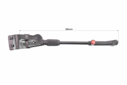 Подножка боковая задняя телескопическая для 24"- 26", крепление за перо рамы, чёрная HS-006B — изображение 2