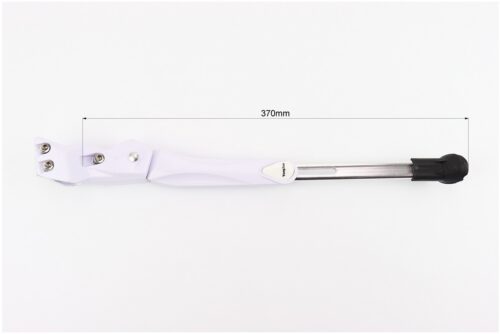 Подножка боковая задняя телескопическая для 24"- 29", крепление за перо рамы, алюминиевая, белая — изображение 2