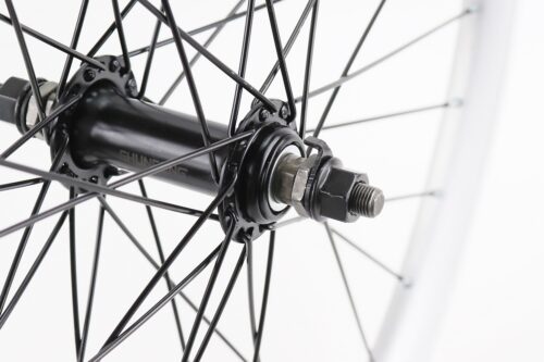 Колесо 24" переднее V-brake, обод "капля" алюминиевый, втулка 14Gх36H, крепл. гайка, "GRAVITY" — изображение 4