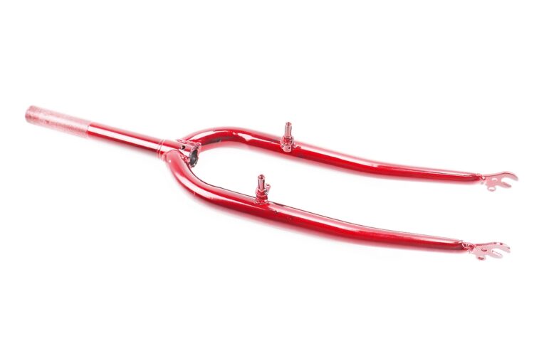 Вилка 26″ з різьбою 1″ (25,4мм), шток 200мм, V-brake, червона