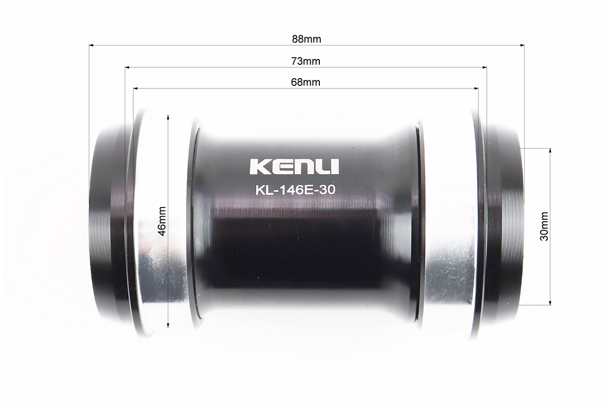 Каретка "Press-Fit" MTB 68-73мм (Ø46мм), під інтегровану вісь 30мм, KL-146E-30 - Зображення 2