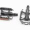 Педалі MTB 9/16" (105x74x23mm) алюмінієві, чорно-сріблясті M224DU