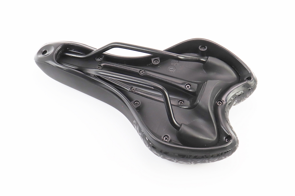 Сидіння MTB 270x160мм, чорно-біло-червоне "GEL" - Зображення 2
