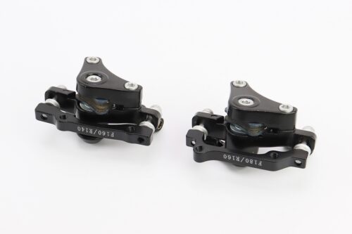 Гальмо Disk-brake переднє (F160/R140мм)+заднє (F180/R160мм), диски 160мм, кріпл. 6 болтів, чорні DX-2007 - Зображення 2