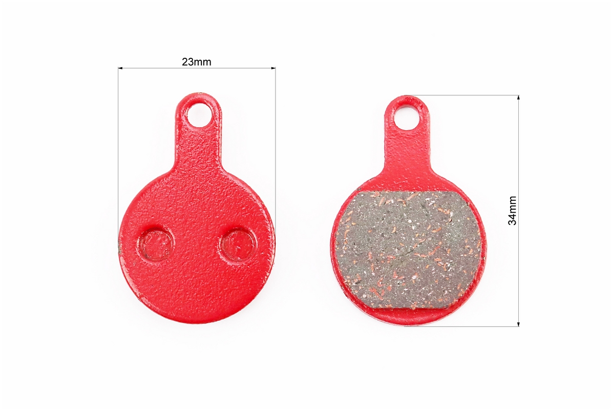 Тормозные колодки Disk-brake (Tektro Novela 2011), красные YL-1050 — изображение 2