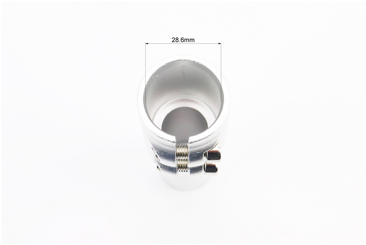 Подовжувач штока вилки 1 1/8” (28.6 мм)х115мм, алюмінієвий, сірий - Зображення 3