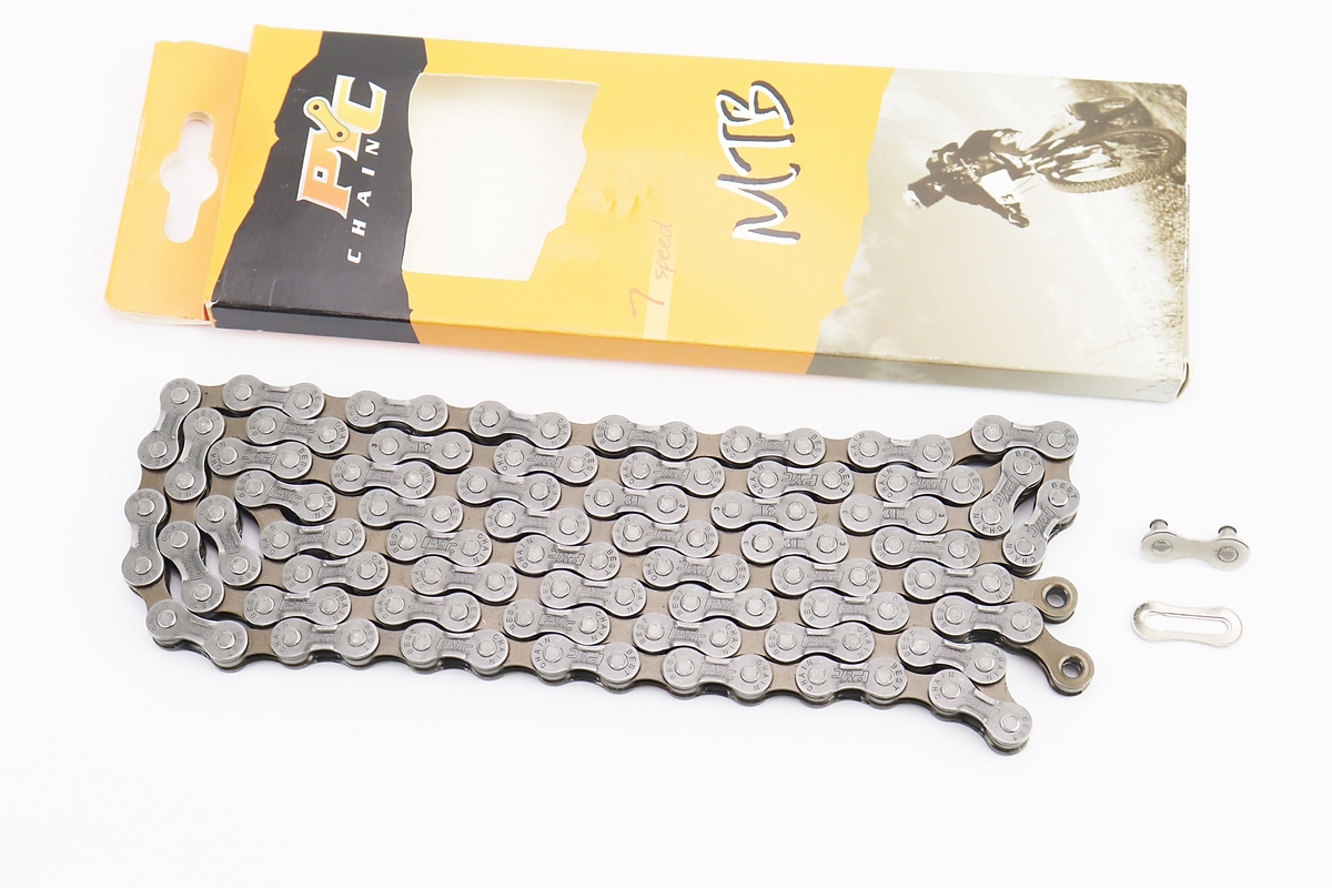 Цепь приводная 1/2х3/32х116L 7 скоростей, серо-коричневая P7001