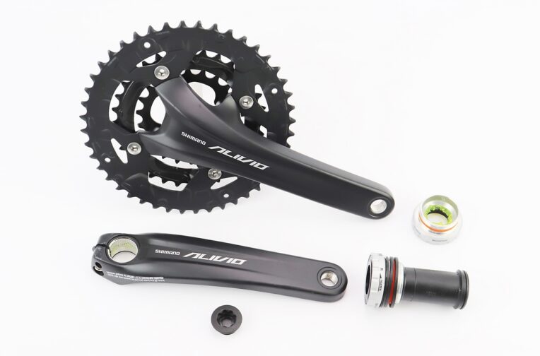 Шатуни “Hollowtech II” 175мм, 44.32.22T MTB+каретка SM-BB52, інтегрована вісь 24мм, алюмінієві, чорні ALIVIO FC-M4060