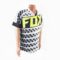 Футболка (Джерсі) чоловіча M-(Polyester 100%), короткі рукави, вільний крій, сіро-чорна, НЕ оригінал, тип 2
