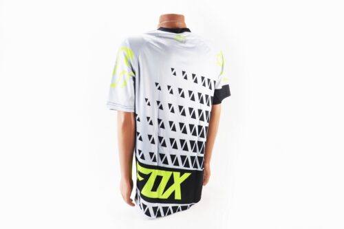 Футболка (Джерсі) чоловіча M-(Polyester 100%), короткі рукави, вільний крій, сіро-чорна, НЕ оригінал, тип 2 - Зображення 2
