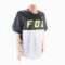 Футболка (Джерсі) чоловіча L-(Polyester 100%), короткі рукави, вільний крій, чорно-сіра, НЕ оригінал, тип 2