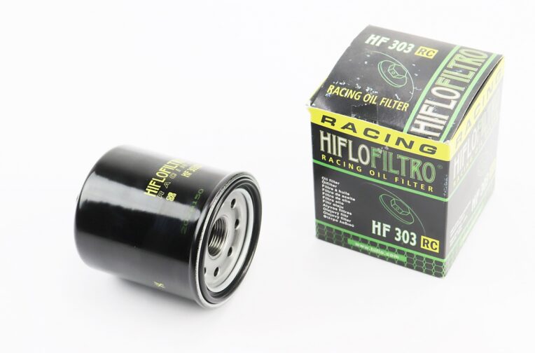 Фильтр масляный HF303RC (65×83мм) Honda CB400/CB500/CB600/CB750/CB1000, Kawasaki EX300/ZX400/ZX600/EX650, ATV Polaris 300/400/500