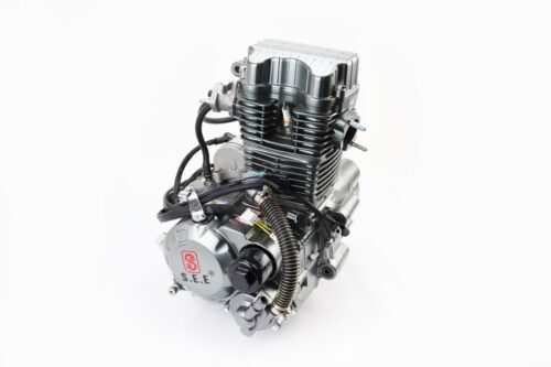 Двигун мотоциклетний в зборі CGT-250cc (водяне охолодження) + карбюратор, комутатор, котушка запалювання, тип 2 - Зображення 3