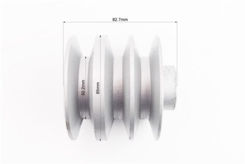 Шкив под коленвал d-19mm (D-85mm, 3-х ручейковый, три паза под ремень SPB, металл) 168F/170F — изображение 2