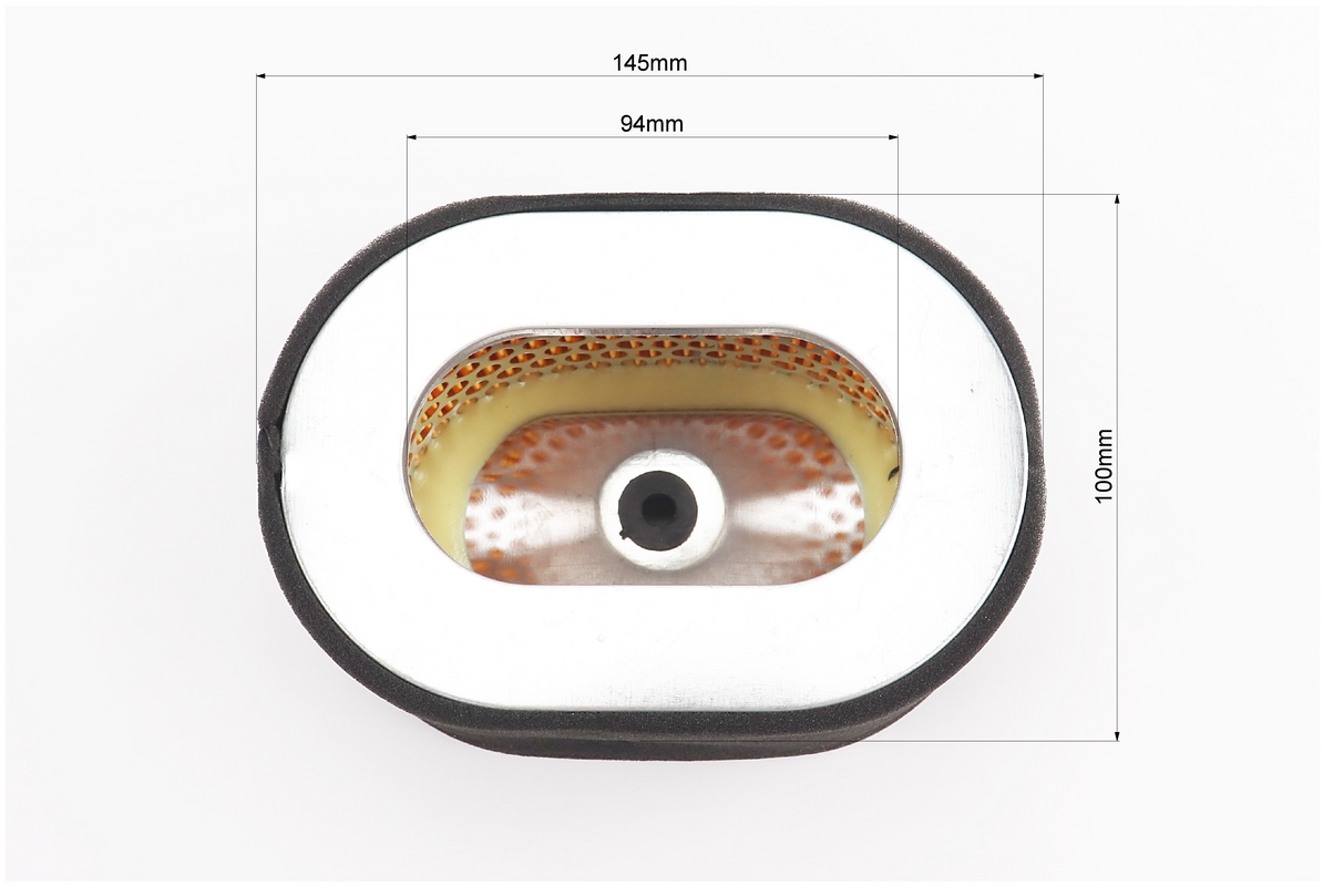 Фільтр повітряний - елемент паперовий 145х100x70mm (для генератора 4-6кВт) 186F - Зображення 3