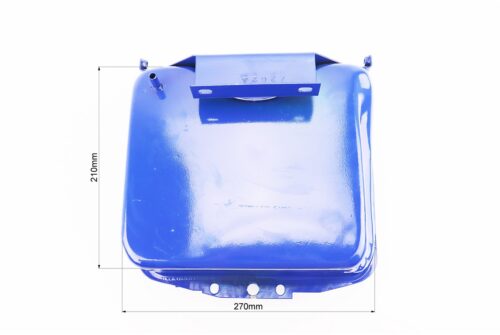 Бак паливний R190N, 270x210x165mm, потайна горловина, отвір під кран паливний, СИНІЙ - Зображення 4