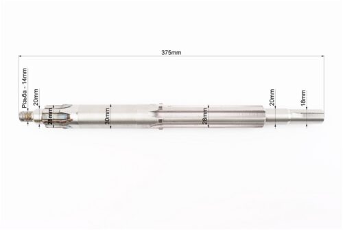 Вал КПП первинний (з валом відбора пот.) 375mm 101-2, М14 - Зображення 2