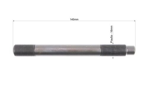 Шпилька головки цилиндра М16x145mm к-кт 4шт R195NM/ZS1100 + гайка 4шт — изображение 2