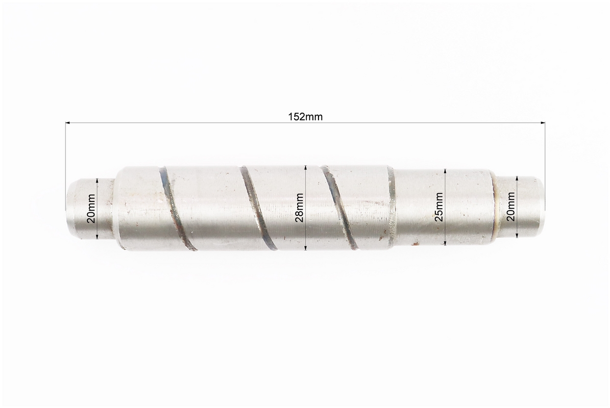 Вал КПП понижающей/повышающей шестерни L-152mm (возможен налет) — изображение 2
